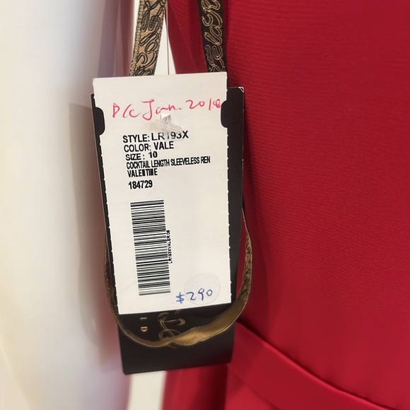 NWT SAMPLE SALE Lela Rose Valentine (Red) size 10 Renaissance Crepe. PRISTINE - Picture 5 of 7